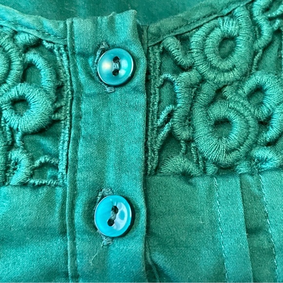 apt.9 Short Sleeve Women’s Green Blouse Size Large - Picture 8 of 11
